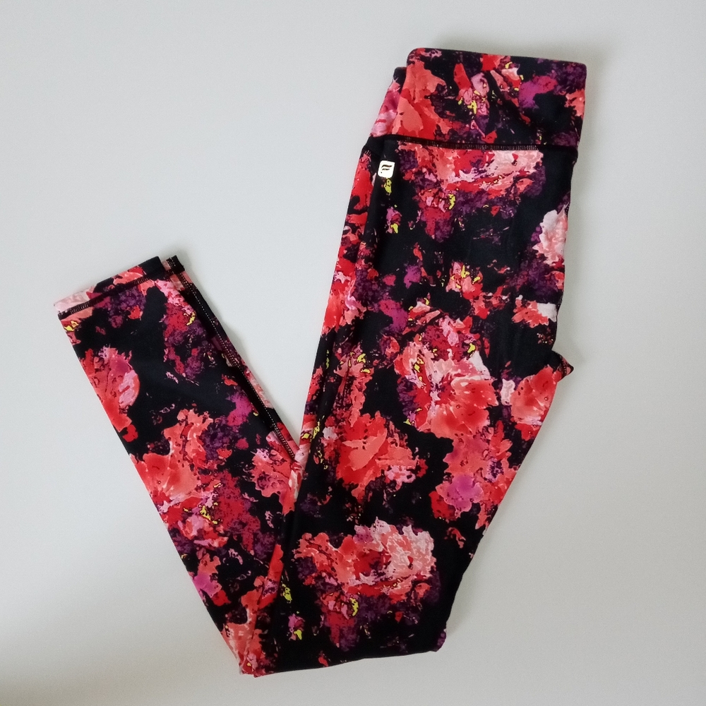 Fabletics Soft Full Length Floral Leggings XS